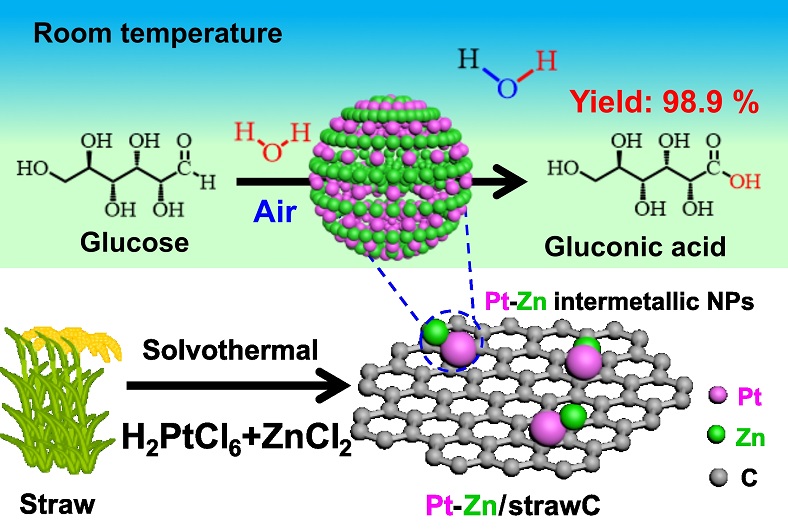 research on bio fuel Sustainable catalytic pathways for biofuel precursors: quantitative conversion of glucose to gluconic acid using Pt-Zn biochar catalyst
